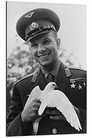 Aluminium print Yuri Gagarin, Russian Cosmonaut, 1964