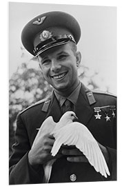 Foam board print Yuri Gagarin, Russian Cosmonaut, 1964