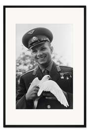Gerahmter Kunstdruck Juri Gagarin, Russischer Kosmonaut, 1964