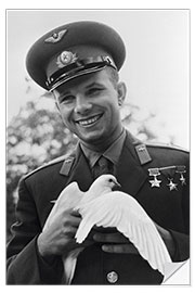 Naklejka na ścianę Yuri Gagarin, Russian Cosmonaut, 1964