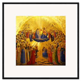 Impression artistique encadrée The Coronation of the Virgin, Fra Giovanni da Fiesole