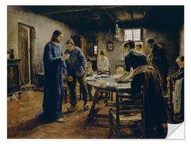 Selvklæbende plakat The Mealtime Prayer, Fritz von Uhde, 1885