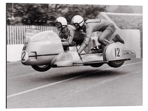 Alubild Seitenwagen-TT-Rennen, Isle of Man, 1970