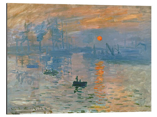 Aluminium print Impression, Sunrise, 1872