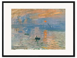 Impression artistique encadrée Impression, soleil levant, 1872
