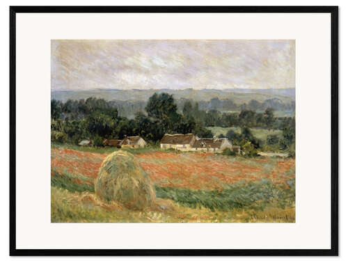 Impression artistique encadrée Haystack at Giverny, 1886