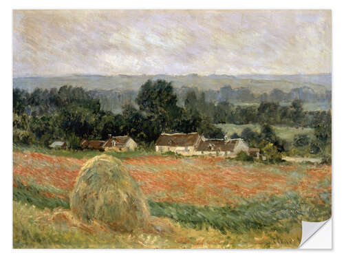 Autocolante decorativo Haystack at Giverny, 1886