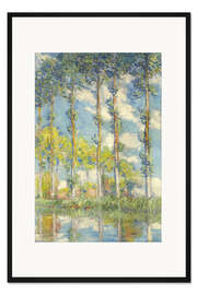 Gerahmter Kunstdruck Les Peupliers, 1891