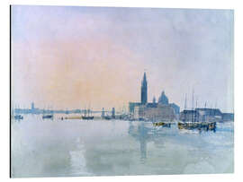 Aluminium print San Giorgio Maggiore from the Dogana, 1819