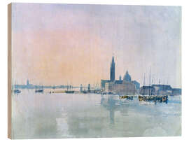 Stampa su legno San Giorgio Maggiore from the Dogana, 1819