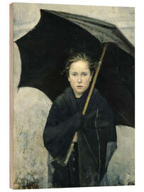 Wood print The Umbrella, Maria Bashkirtseva, 1883