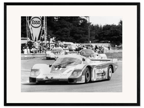 Impresión de arte enmarcada Porsche 956, 1982