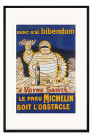 Gerahmter Kunstdruck Michelin - Nunc Est Bibendum