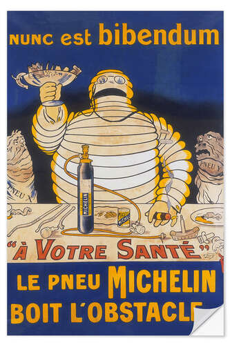 Självhäftande poster Michelin - Nunc Est Bibendum