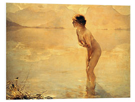 Print på skumplade September Morn, Paul Chabas, 1912