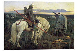 Hartschaumbild Ein Ritter am Scheideweg, Viktor Wasnezow