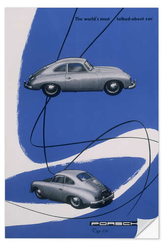 Autocolante decorativo Porsche 356, 1955