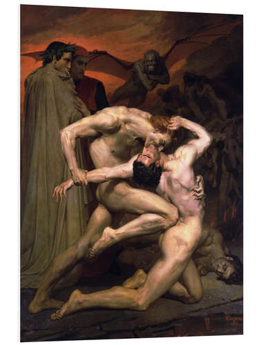 Bilde på skumplate Dante and Virgil in Hell, 1850