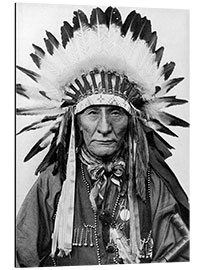 Stampa su alluminio A Native American Chief With His Headdress