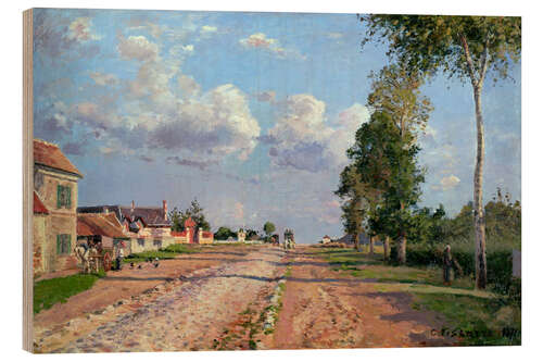 Tableau en bois Route de Versailles, Rocquencourt, 1871