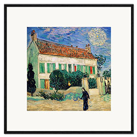 Impression artistique encadrée White House at Night, 1890 - Vincent van Gogh