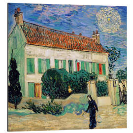 Magnettafel Weißes Haus bei Nacht, 1890