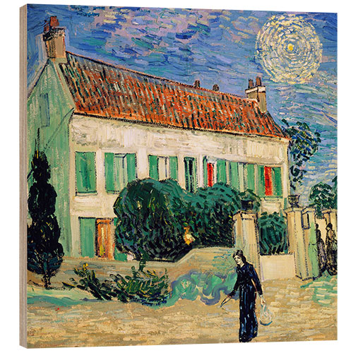 Tableau en bois White House at Night, 1890