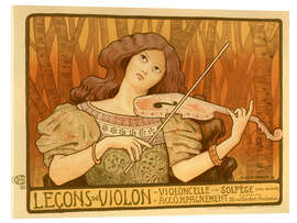 Cuadro de metacrilato Leçons de Violon, 1898