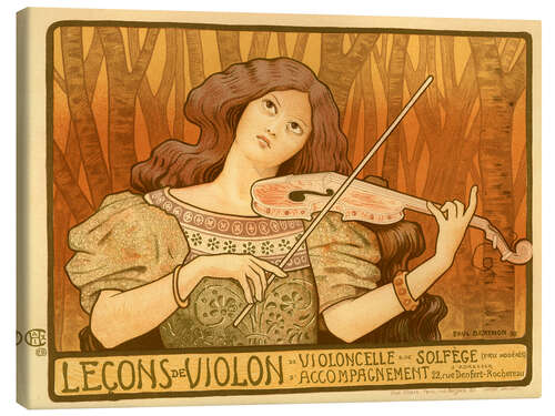 Leinwandbild Leçons de Violon, 1898