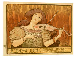 PVC print Leçons de Violon, 1898