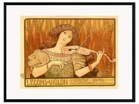 Framed art print Leçons de Violon, 1898