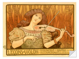 Vinilo para la pared Leçons de Violon, 1898