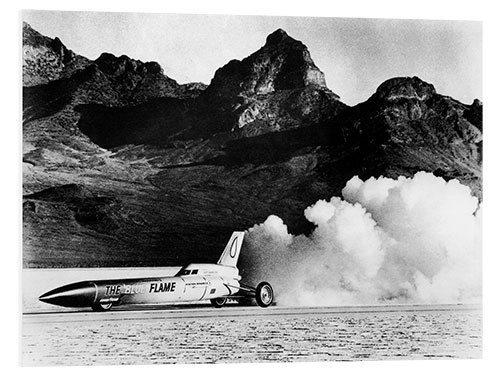 Foam board print Blue Flame Rocket-powered Car, 1970