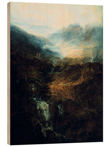 Holzbild Morgen in den Coniston Fells, Cumberland, 1798