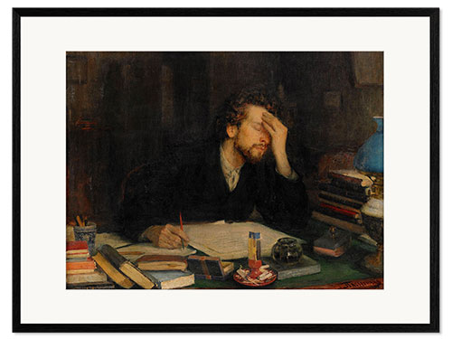 Kehystetty taidepainatus The Torments of Creative Work, Leonid Pasternak