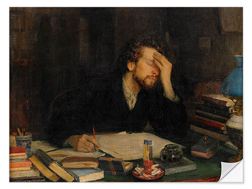 Muursticker The Torments of Creative Work, Leonid Pasternak