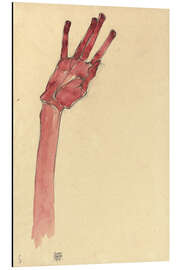 Magnettafel Erhobene Rote Hand, 1910