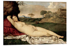 Aluminiumtavla Sleeping Venus, Giorgione