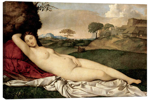 Canvastavla Sleeping Venus, Giorgione