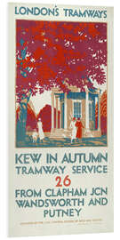 Foam board print Kew in Autumn, London County Council