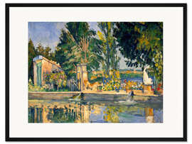 Gerahmter Kunstdruck Jas de Bouffan, der Pool, 1876