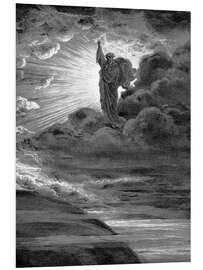 Foam board print God Creating Light, 1866