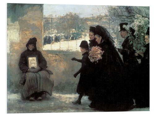 PVC print All Saints' Day, Emile Friant, 1888