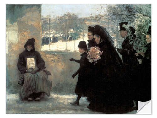 Sisustustarra All Saints' Day, Emile Friant, 1888