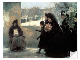 Sticker mural All Saints' Day, Emile Friant, 1888