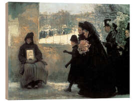 Tableau en bois All Saints' Day, Emile Friant, 1888