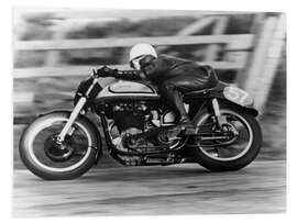 Stampa su PVC A Norton in action in the Isle of Man, 1950