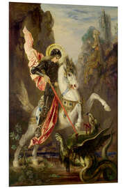 Foam board print Saint George and the Dragon, 1890