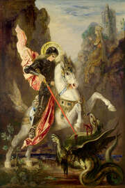 Magnettafel Der Heilige Georg und der Drache, 1890