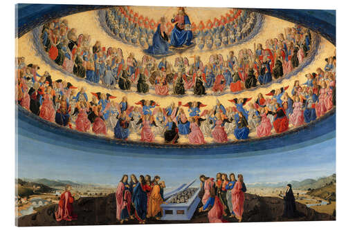 Acrylglasbild Die Himmelfahrt der Jungfrau Maria, Francesco Botticini